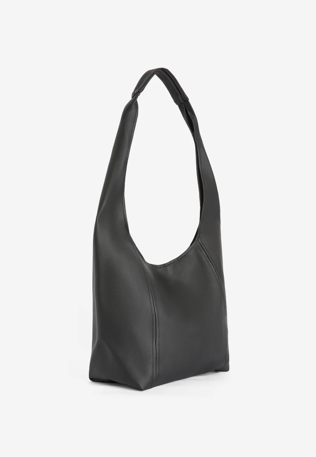 Freddy Hobo Schultertasche Schwarz Kunstleder Uni