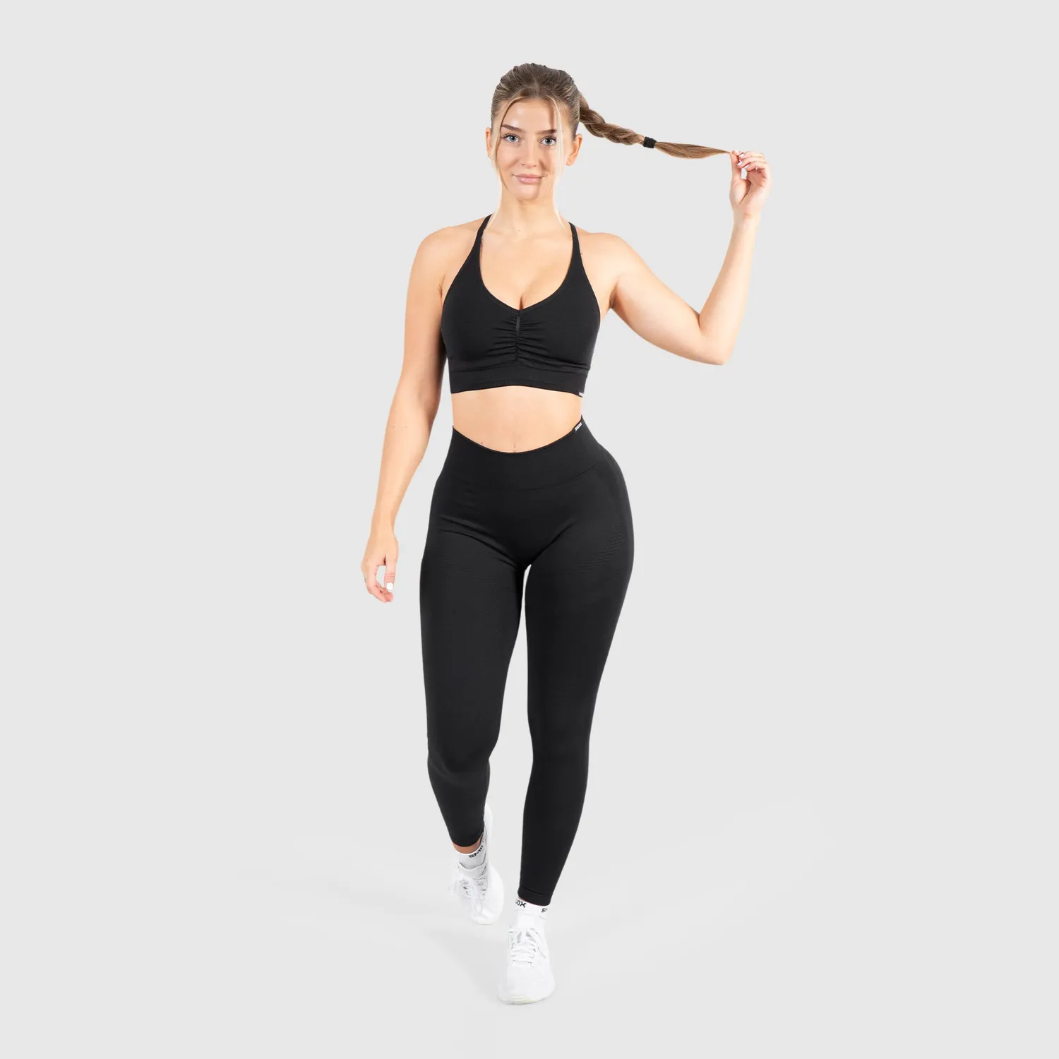 Smilodox Cetrina Hailey Sport-BH Schwarz mit Cups