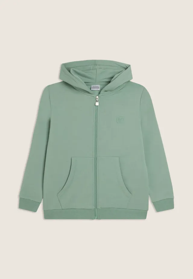 Freddy Junior Full-Zip Hoodie Granitgrau mit Kapuze