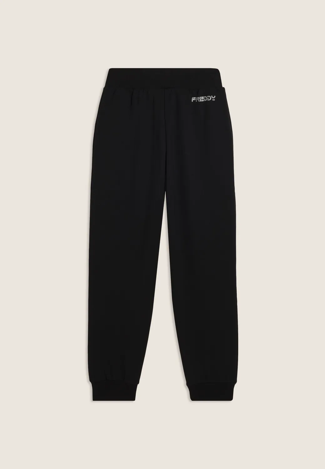 Freddy Junior Jogger Baumwolle Strass schwarz