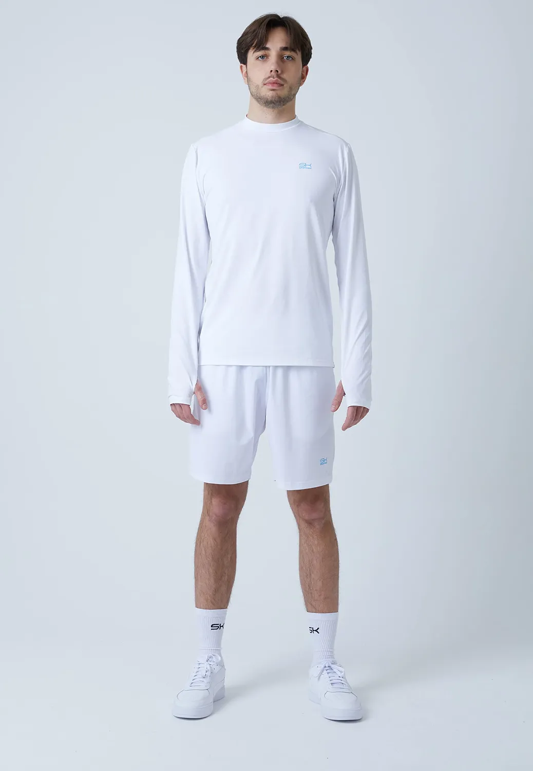 SPORTKIND Langarm Funktionsshirt Herren mit Daumenloch UV-Schutz