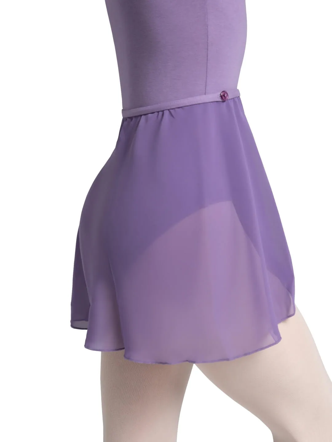 Capezio CAD800C Wickelrock Mädchen Schwarz Chiffon