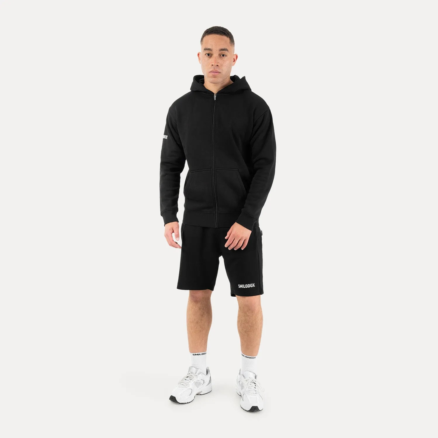 Smilodox Basic Taron Jacke Schwarz Herren Kapuze
