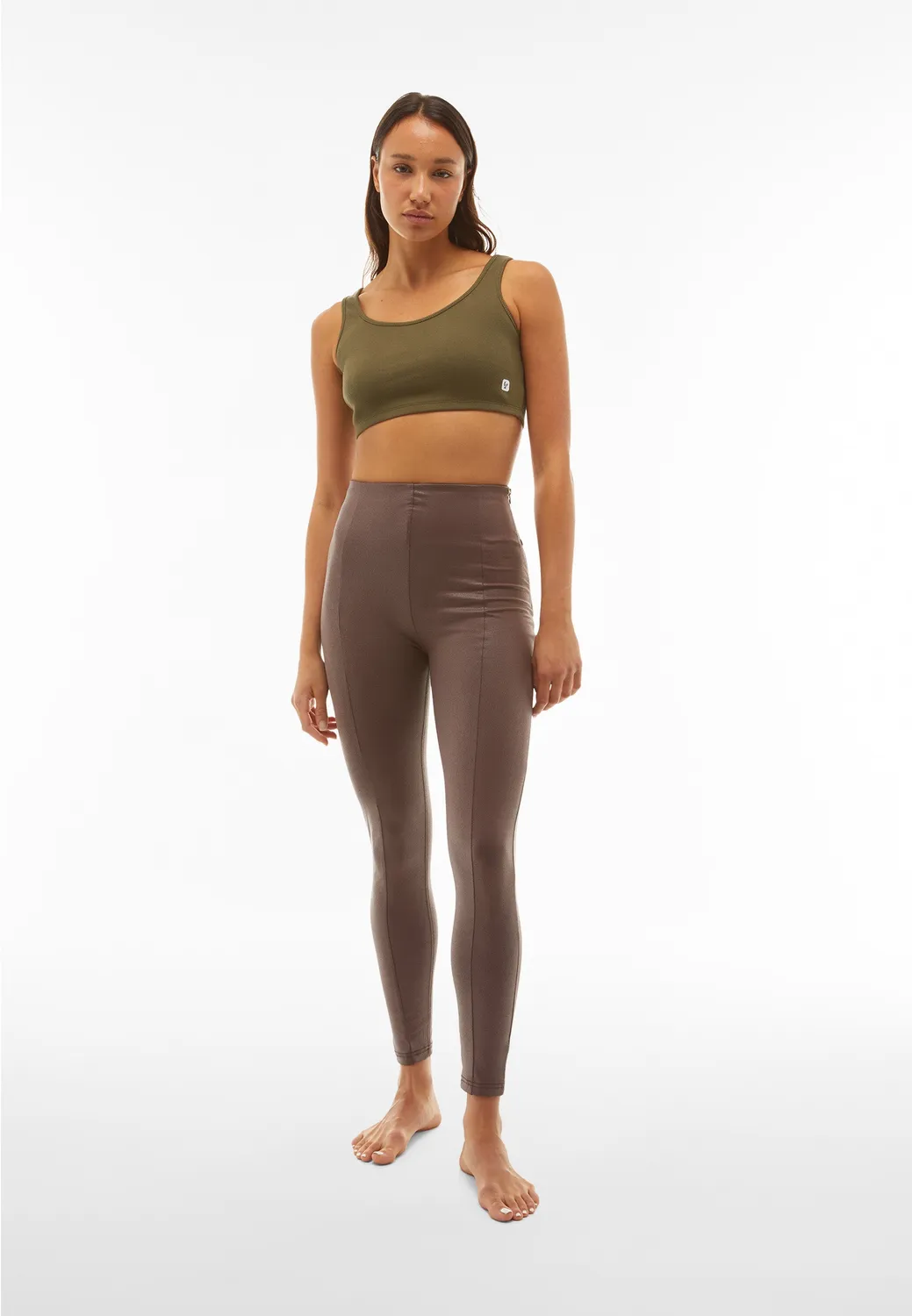 Freddy WR.UP Push-up Hose Kunstleder Schwarz High Waist