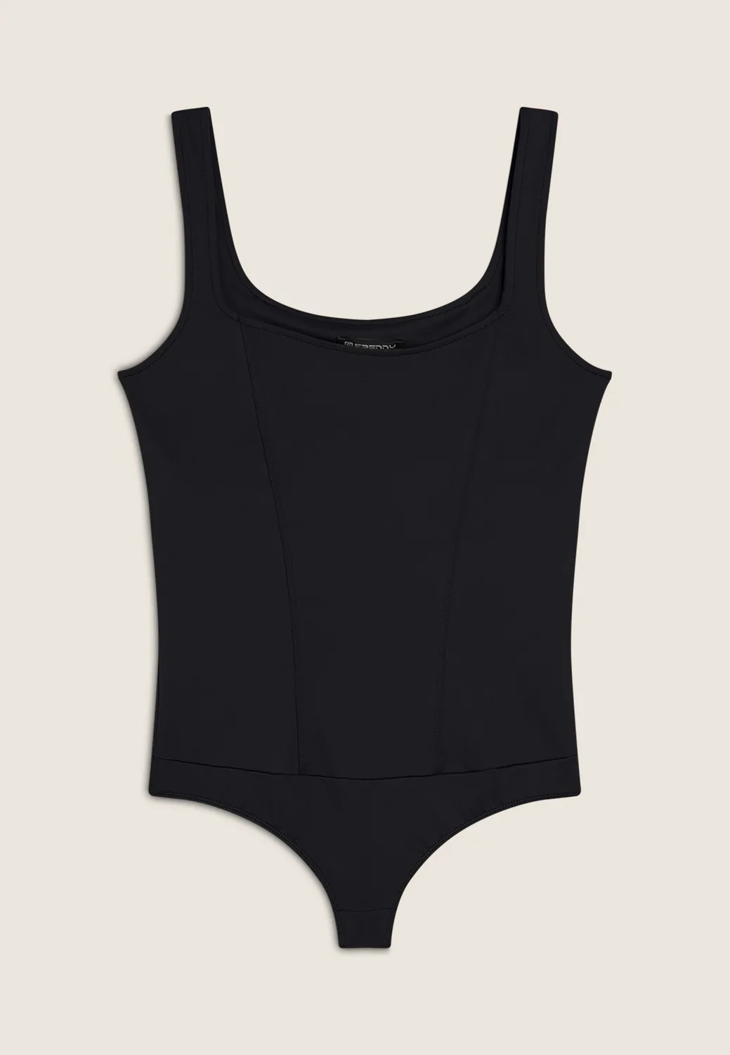 Freddy Square-Neck Body Nero Recycled-Training blickdicht