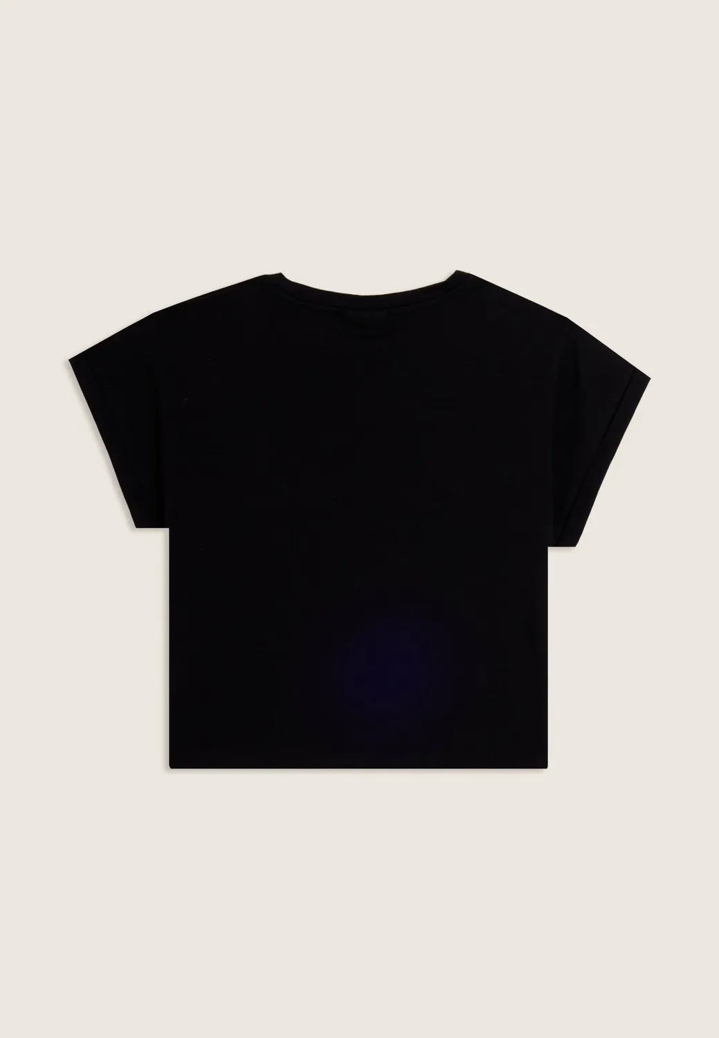 Freddy Junior T-Shirt Schwarz Animalier-Logo Flatterärmel