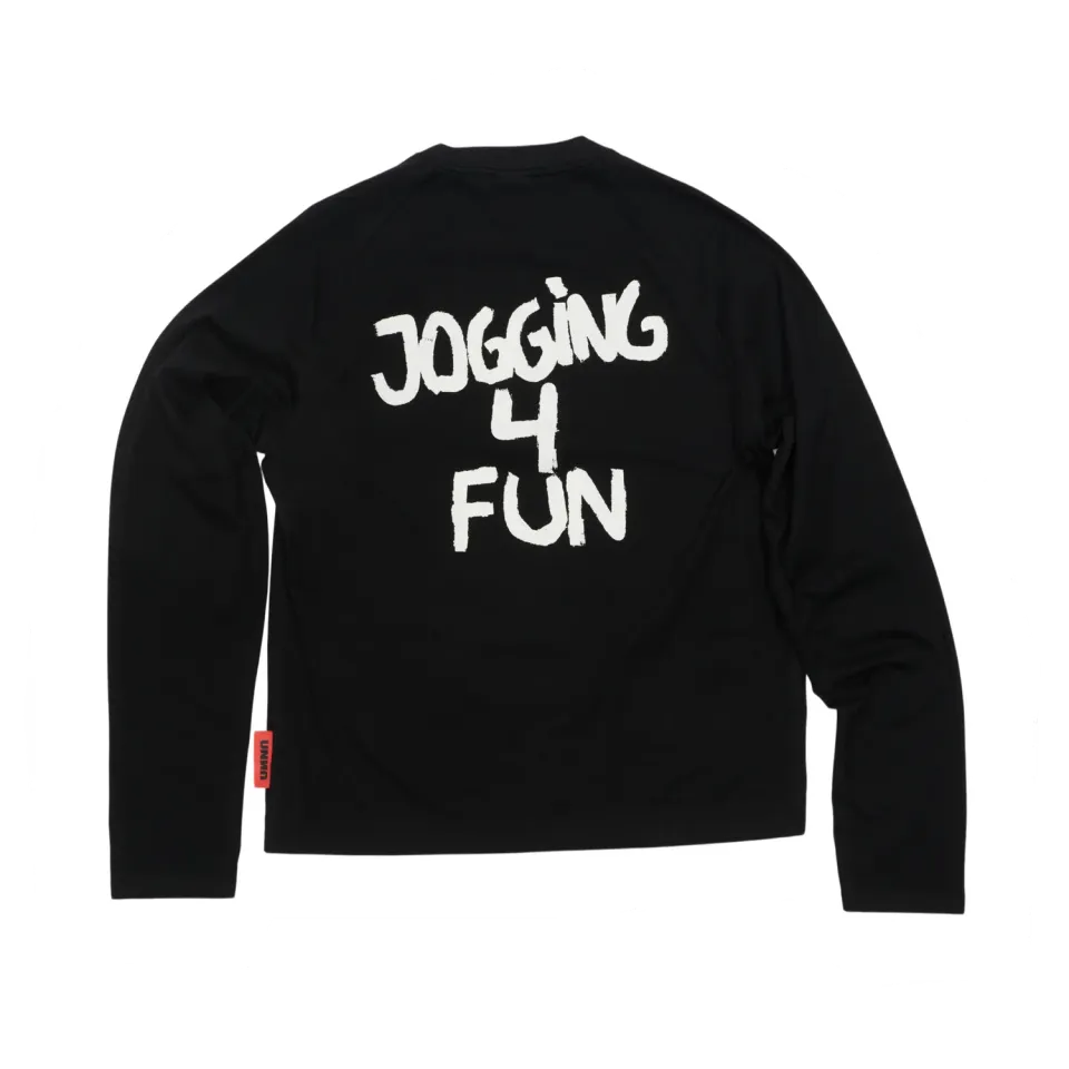 UNNA Jogging 4 Fun LS Langarmshirt Herren Schwarz