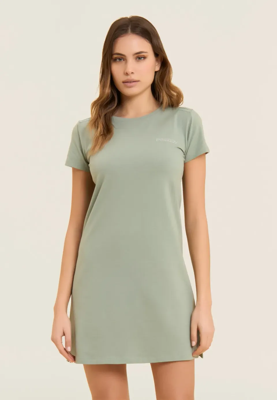 Freddy Jersey Kleid Damen schwarz midi stretch