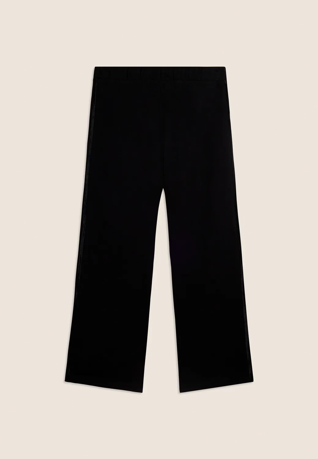 Freddy Cropped Sporthose Damen Wide Leg schwarz Yoga