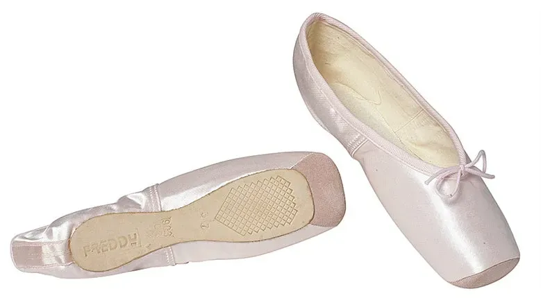 Freddy Ballett Spitzenschuh Rosa mittel – Wildleder