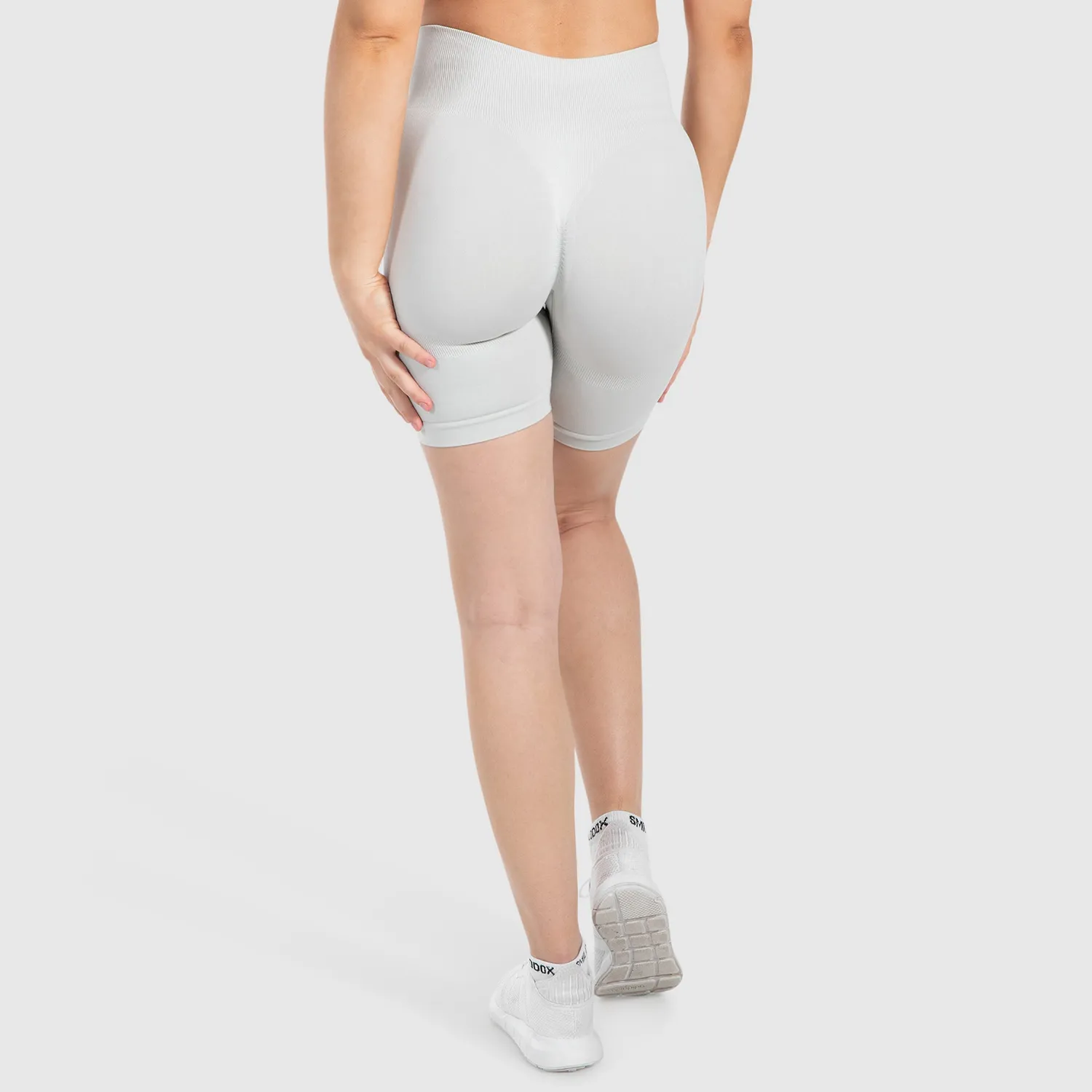 Smilodox Cetrina Scrunch Arleta Short Leggings Schwarz blickdicht