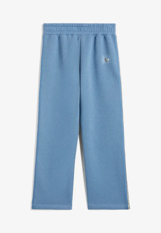 Freddy Kinderhose Mädchen Blau Glitzer Gerade