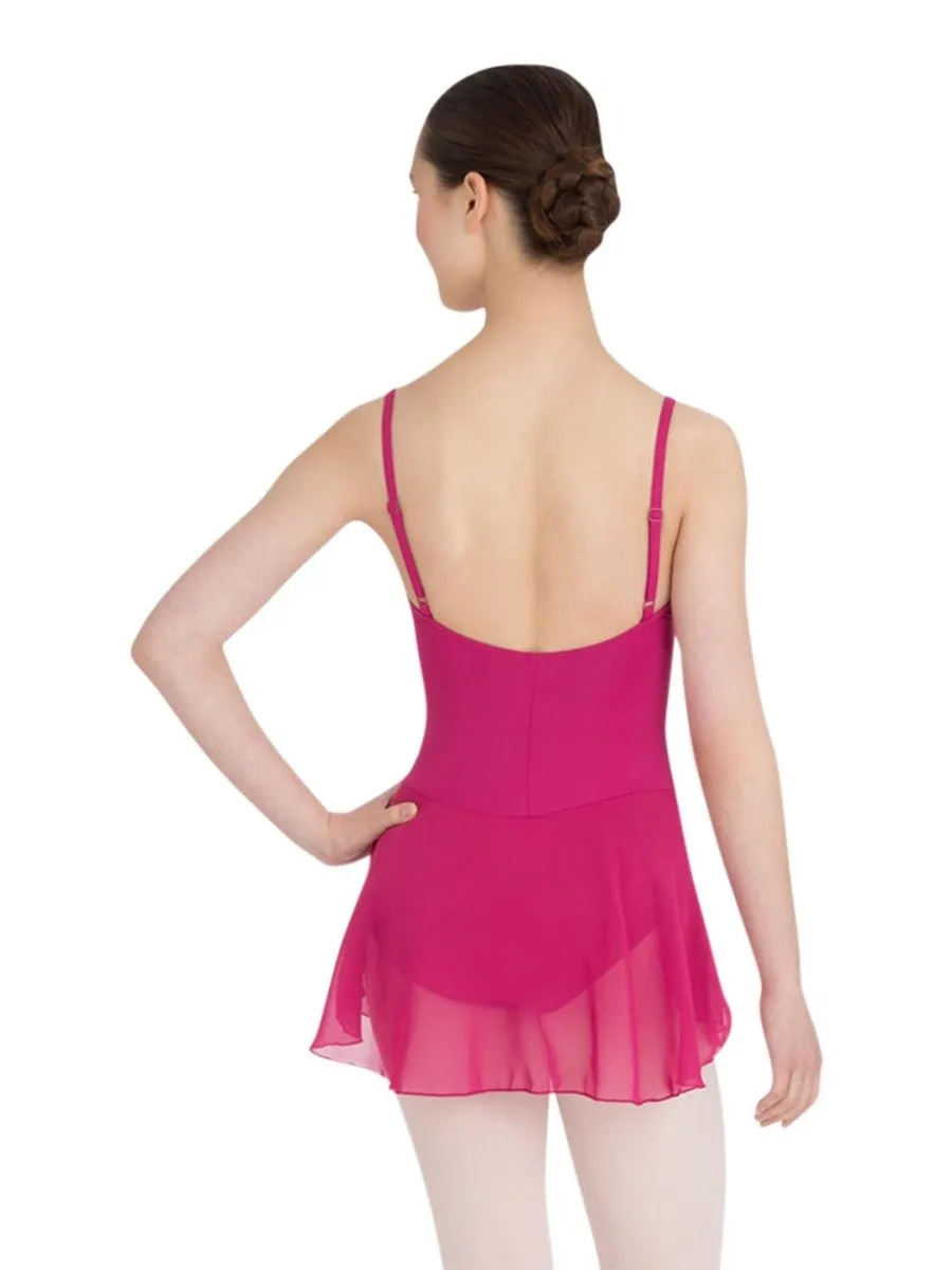 Capezio MC150D Ballettkleid Schwarz Damen Chiffon verstellbar