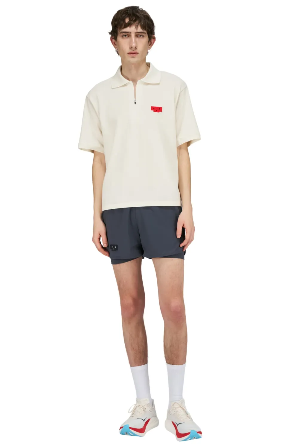 UNNA Polo Run Shirt Poloshirt Vanilla White Bio