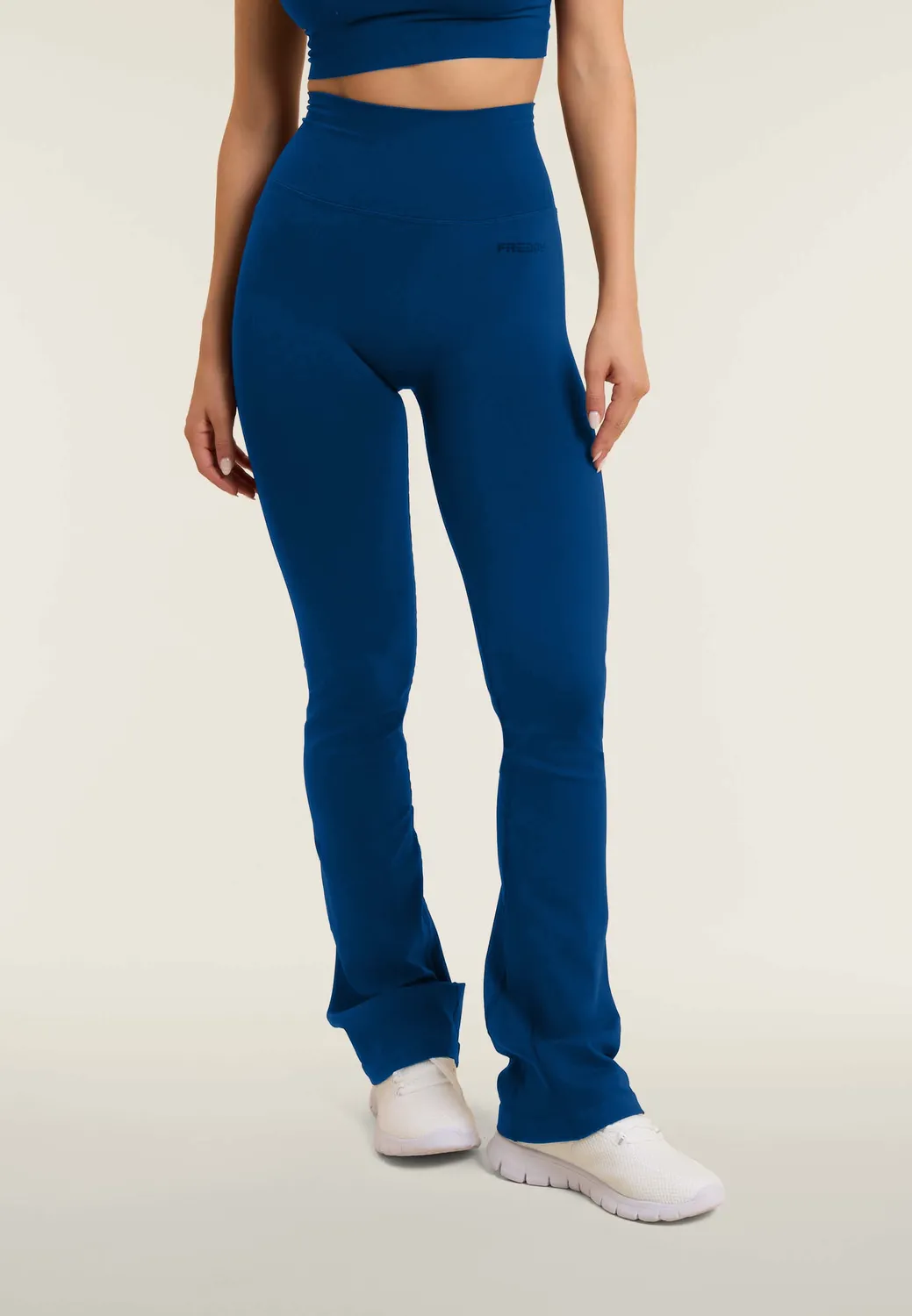 Freddy Leggings Seamless Flare High Waist Schwarz