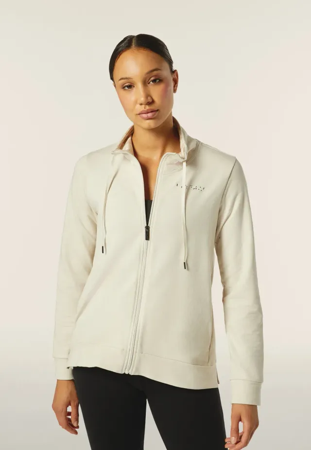 Freddy Comfort Fit Sweatjacke BFLO72 Blau Blumenkragen