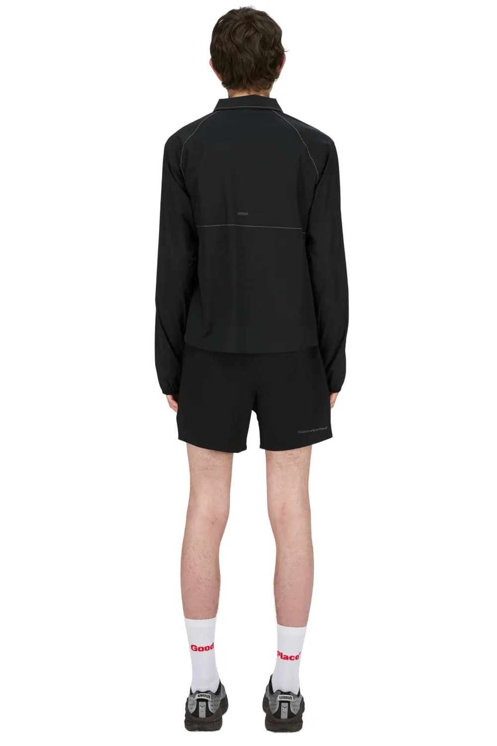 UNNA Run Wild Shirt Overshirt Herren Schwarz elastisch