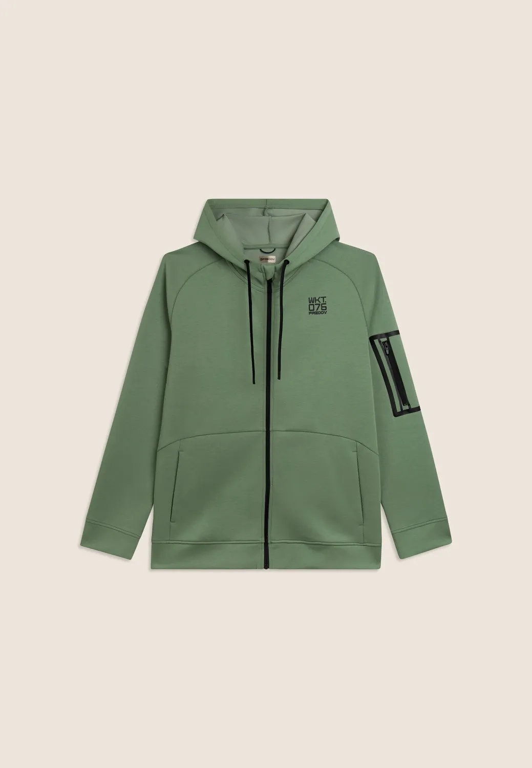 Freddy WKT.076 Kapuzenjacke Full-Zip Hellblau leicht