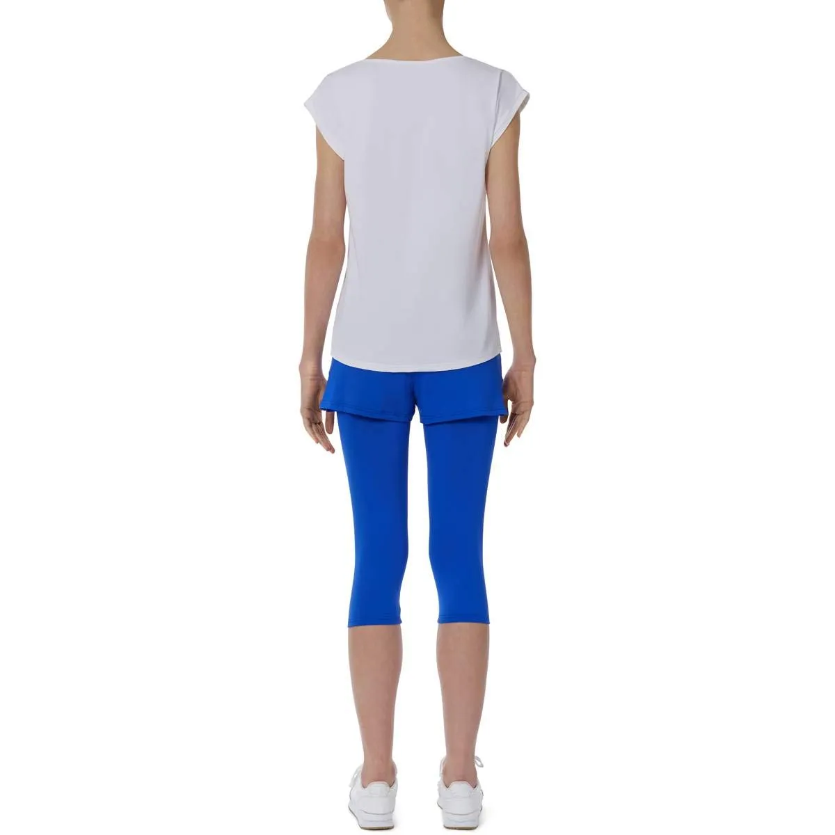 Sportkind 2-in-1 Shorts mit Capri-Leggings Kobaltblau blickdicht