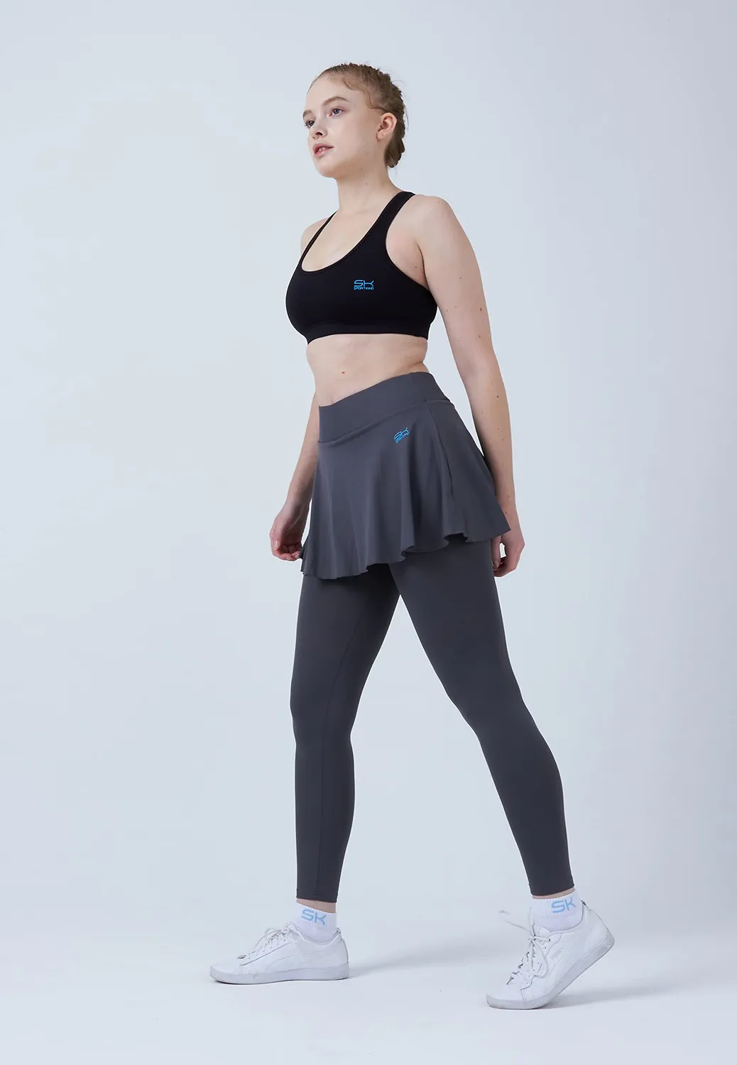 SPORTKIND Advantage Tennisrock Leggings lang Ballgürtel