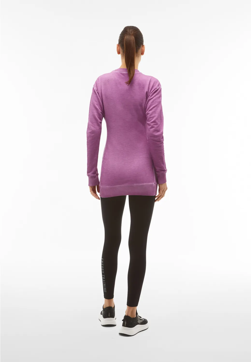 Freddy Day-Off Sweatshirt Mulberry Oversize Baumwolle