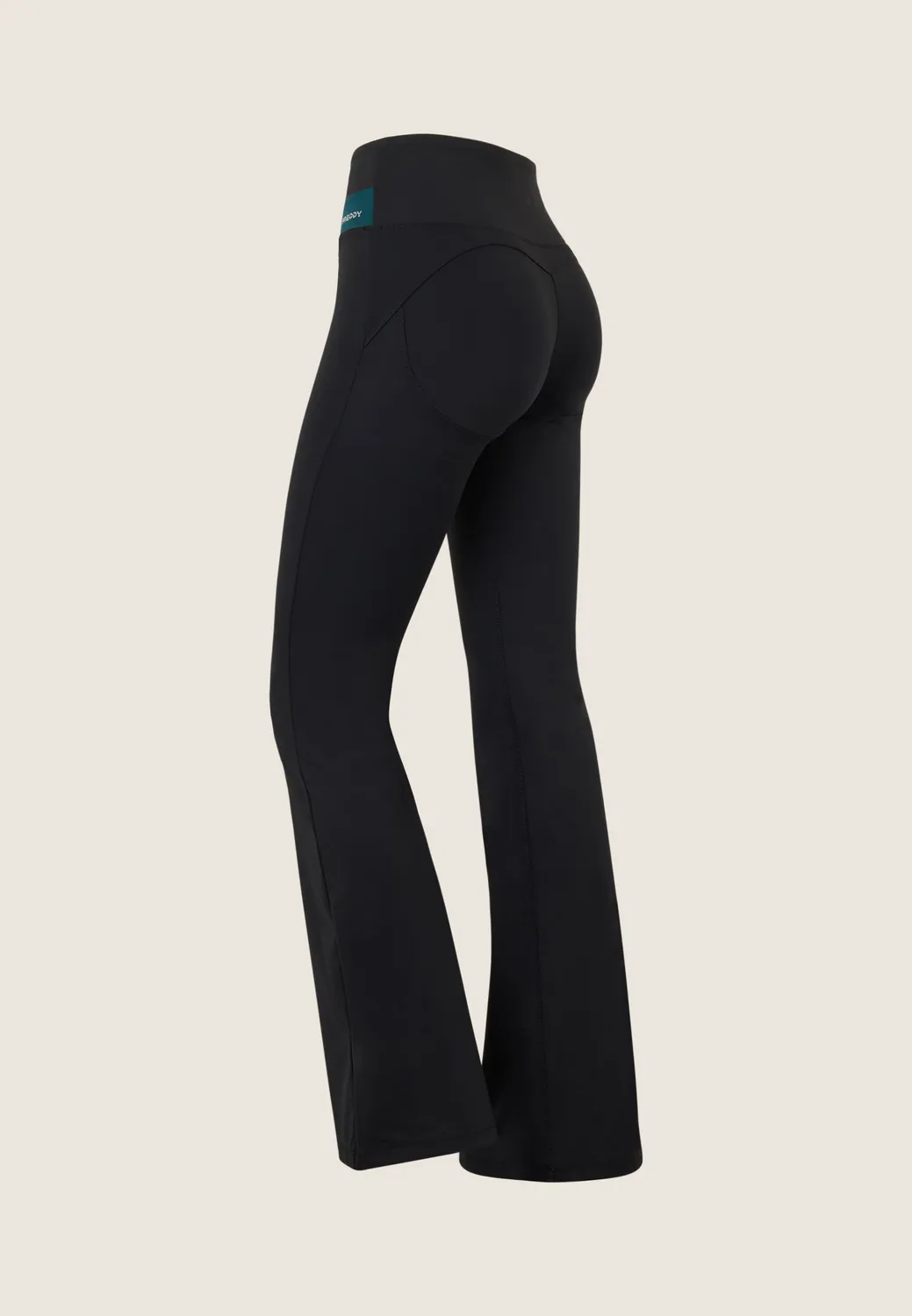 Freddy WR.UP Core Flare Leggings Black hoher Bund blickdicht