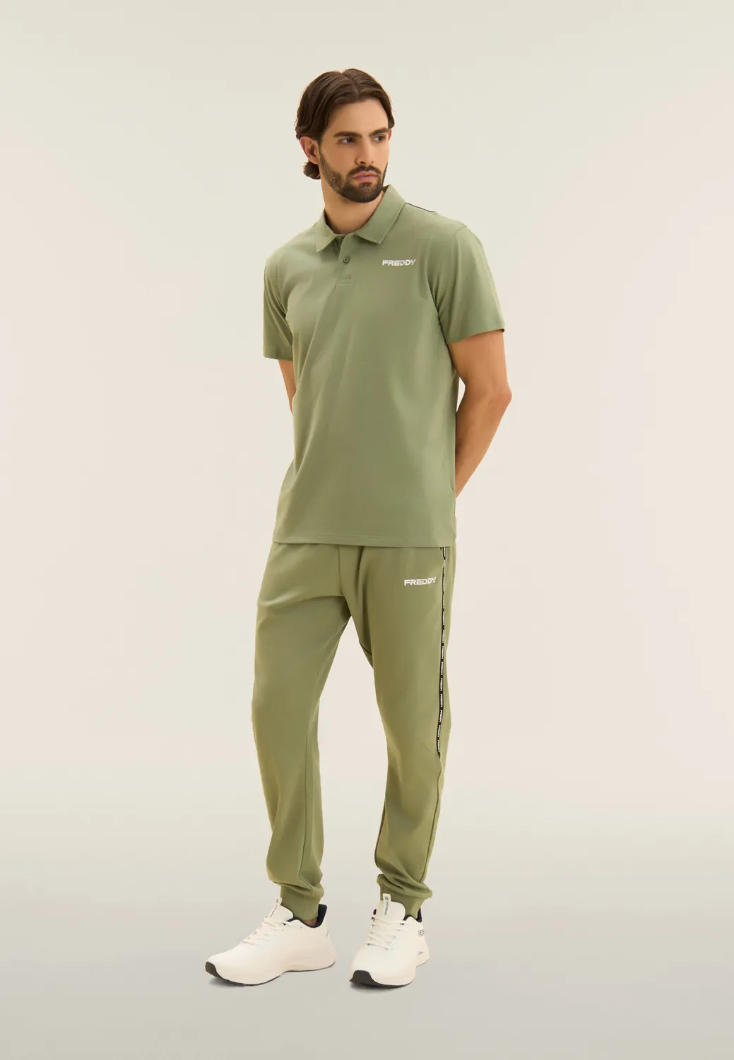 Freddy Heavy Jersey Polo Stretch Logo Regular Fit