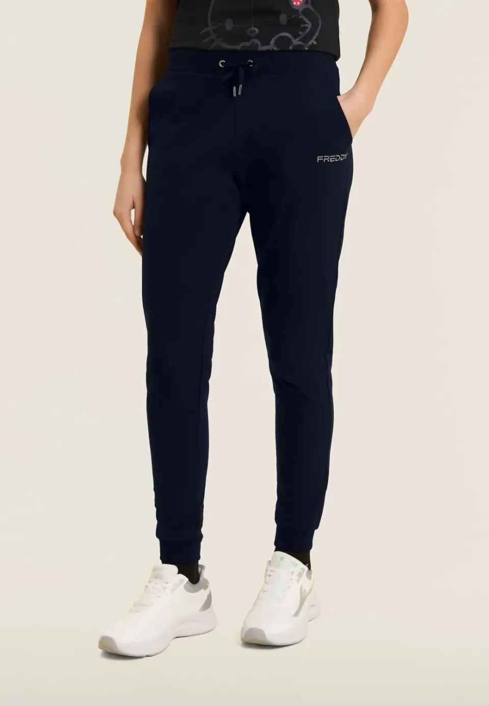 Freddy Sport Jogginghose Dunkelsaphir Baumwolle