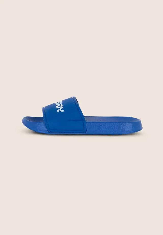 Freddy Slider Unisex Badeschlappen Blau Maxi-Logo