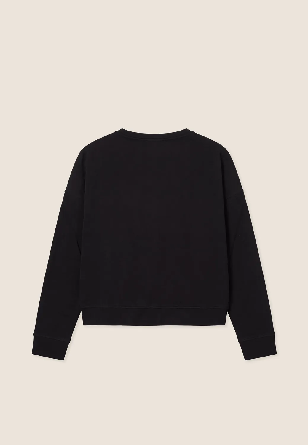 Freddy Oversize Cropped Sweatshirt Nero MST-Print