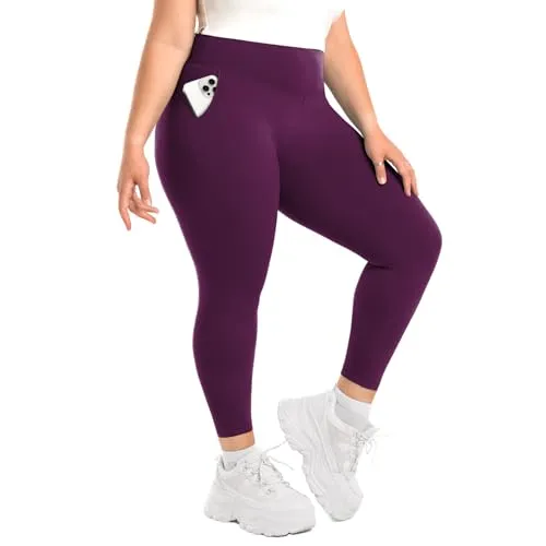SINOPHANT High Waist Leggins schwarz mit Taschen Damen