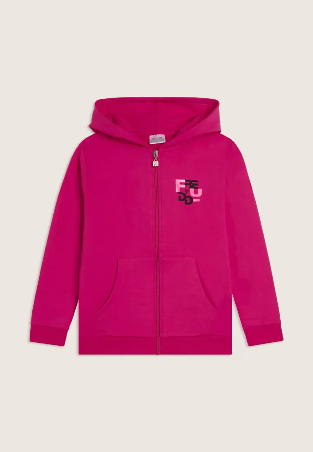Freddy Junior Oversize Kapuzenjacke Fuxia 10 Jahre
