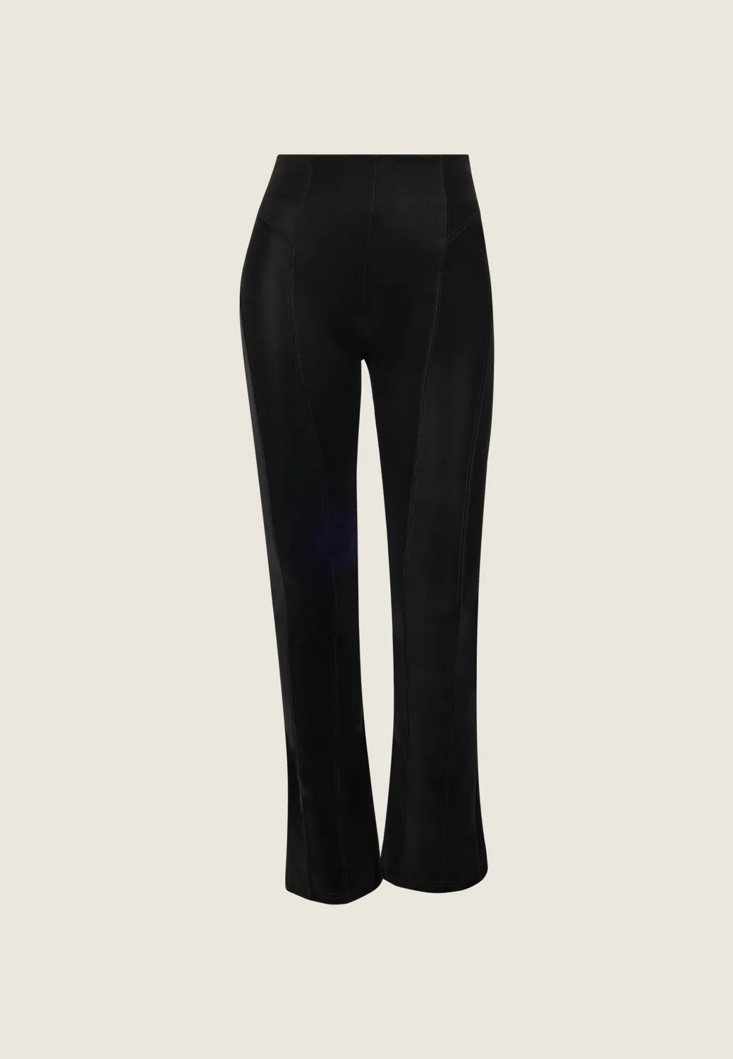 Freddy WR.UP Mini-Flare Hose Wet-Look schwarz