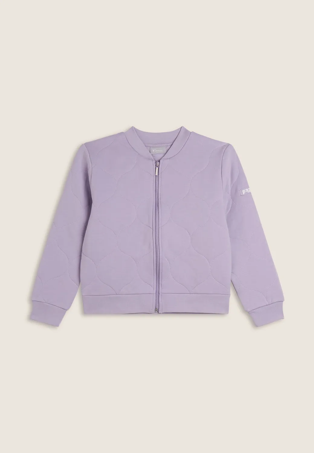 Freddy Mädchen Sweatjacke Weiß Bomber Full-Zip