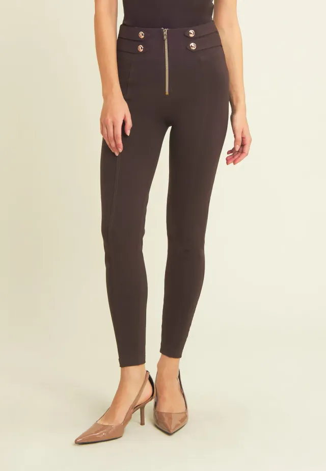 Freddy WR.UP Superskinny 7/8 Hose Nero Gold high waist