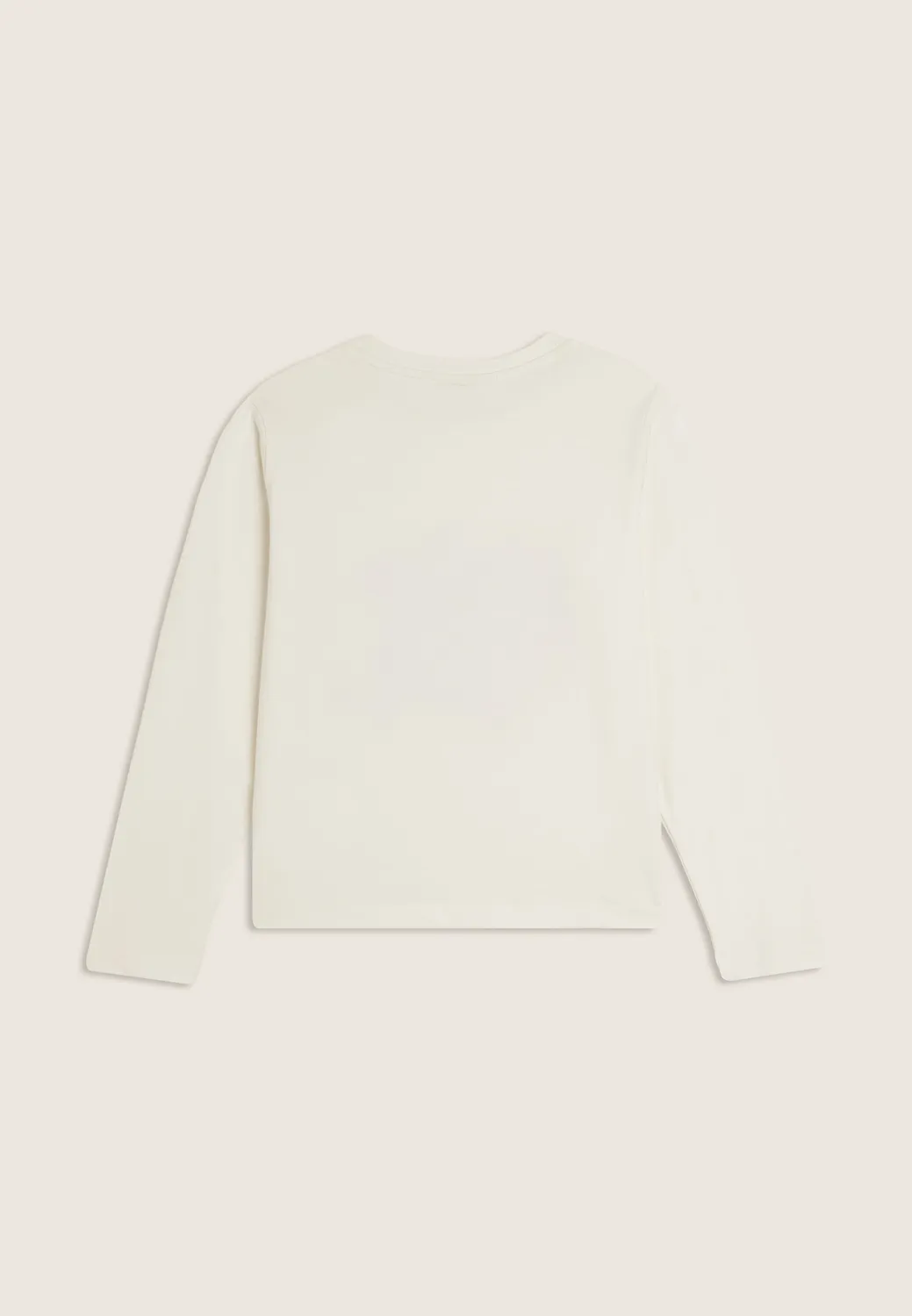 Freddy Junior Langarmshirt Mädchen Weiß Strass Baumwolle