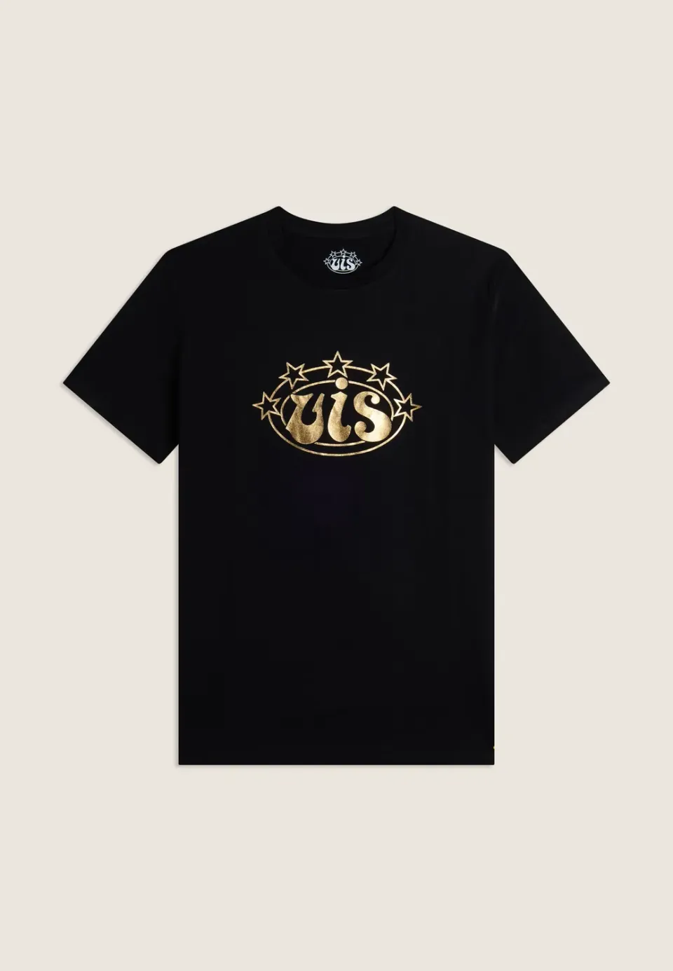 Freddy VIS T-Shirt Herren Schwarz Gold Baumwolle