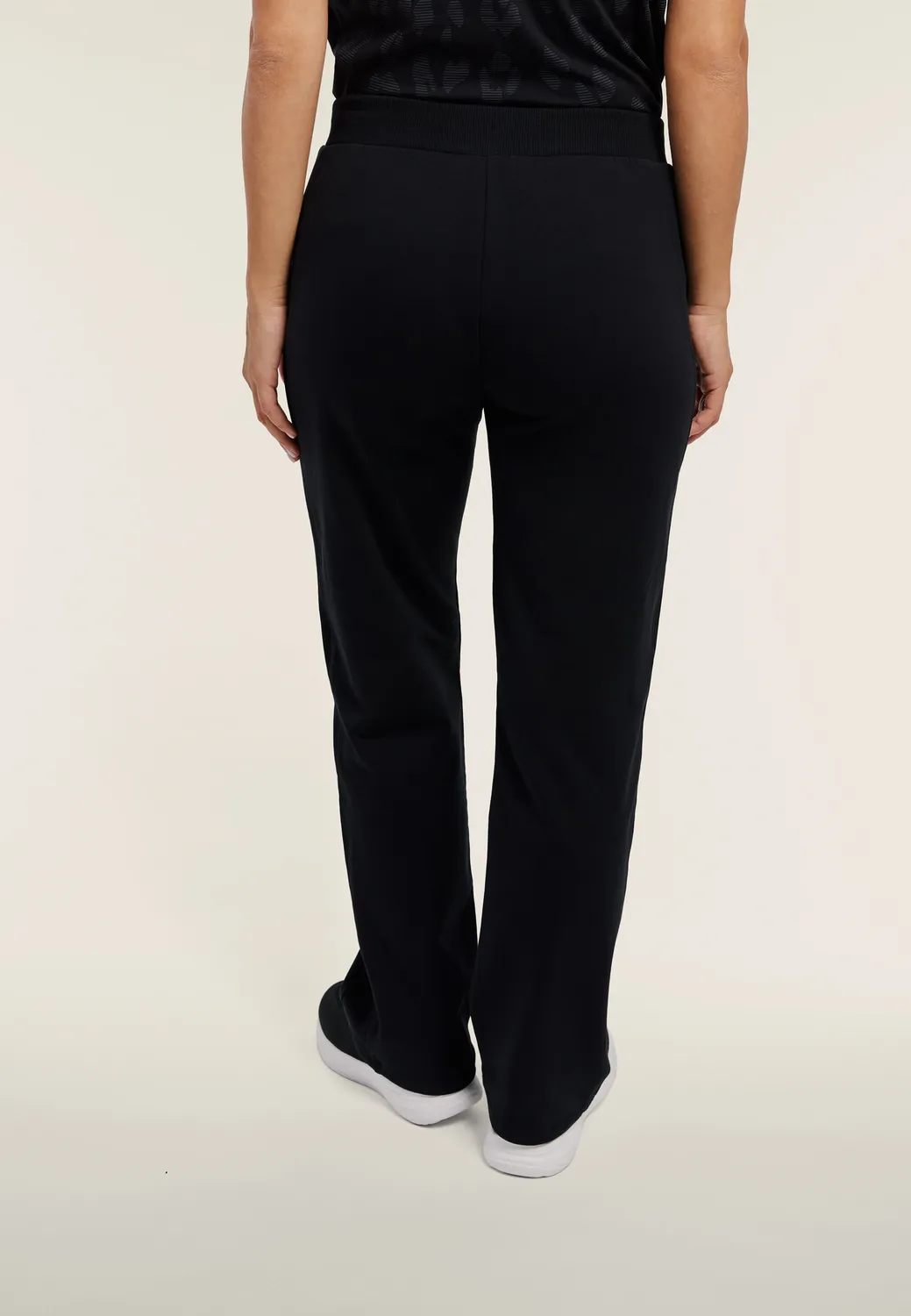 Freddy Regular Straight Jogginghose Damen Nero Baumwolle