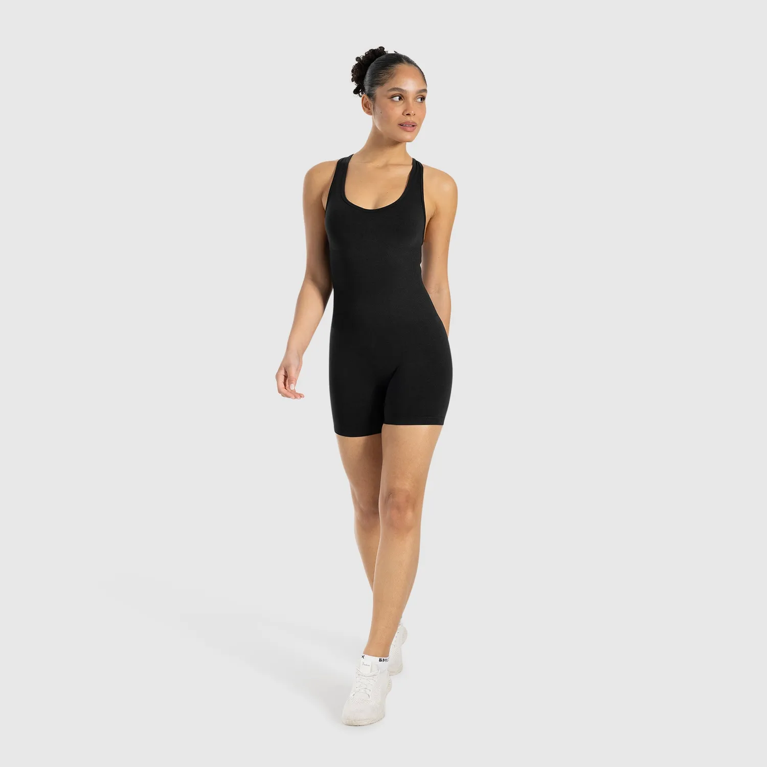 Smilodox Lunara Doralia Jumpsuit Schwarz kurz