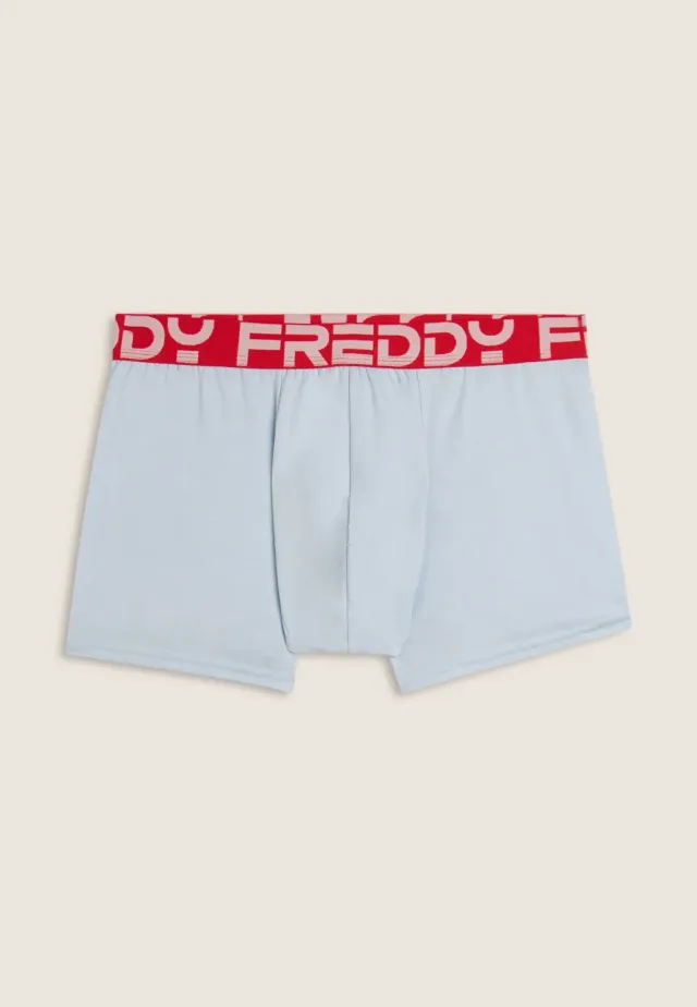 Freddy Boxershorts Jacquard-Bund Ballad Blue kurz