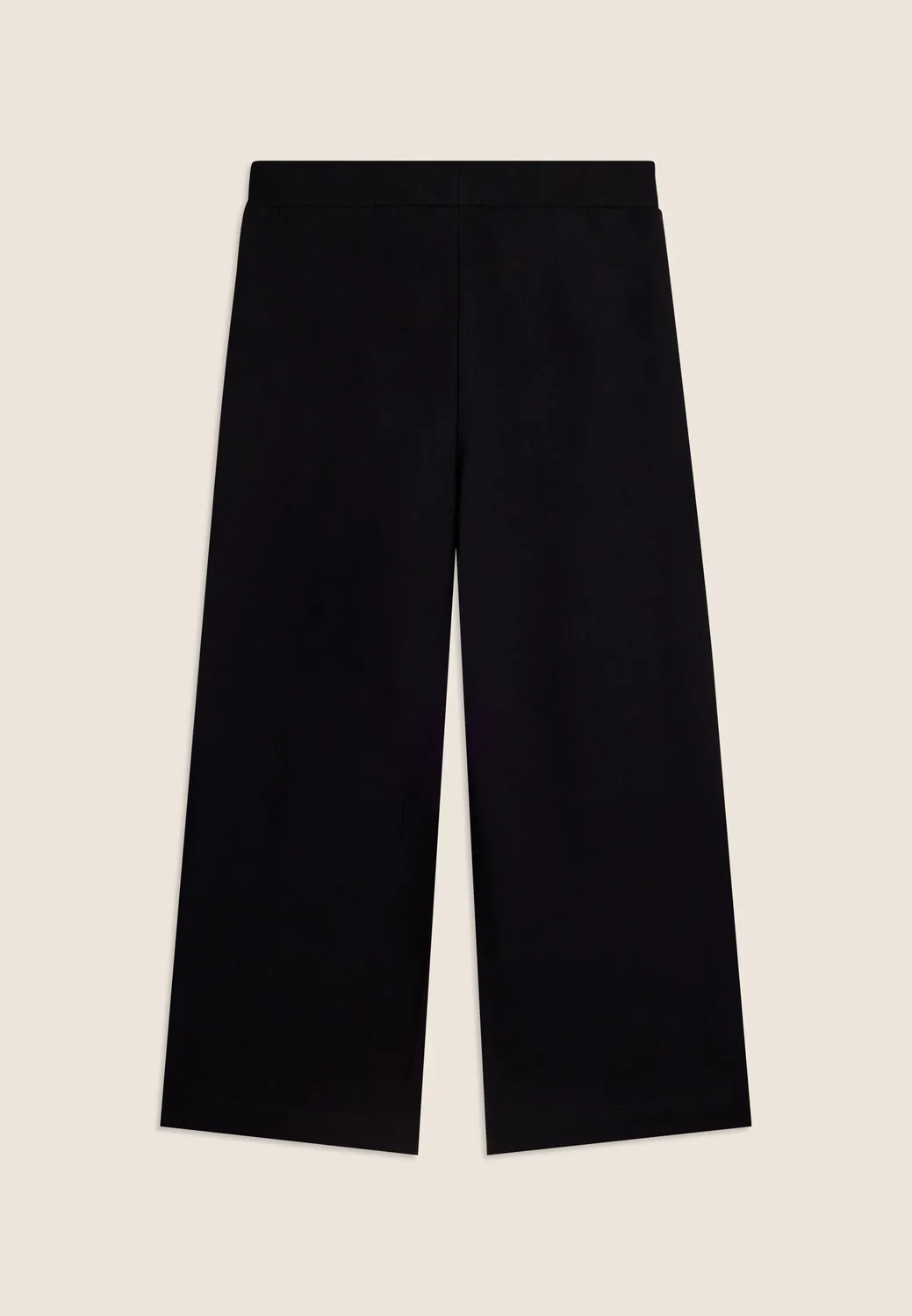 Freddy Wide Leg Sporthose Damen Schwarz Cropped