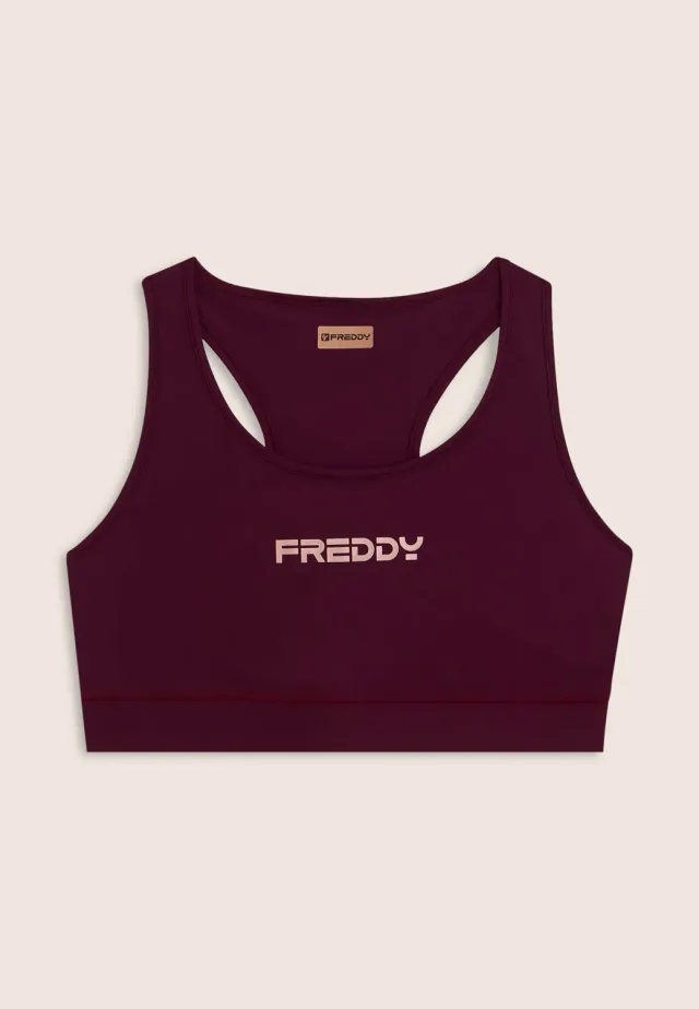 Freddy Sport-BH Racerback Top Potent Purple Mittlerer Halt
