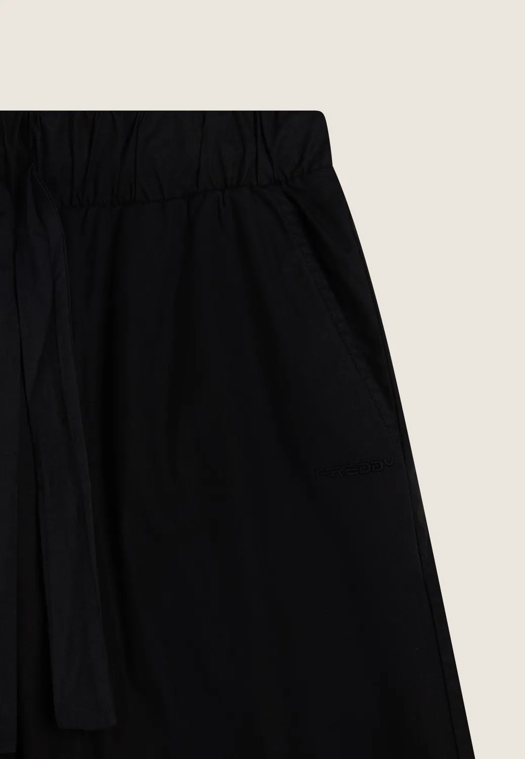 Freddy Wide Leg Sporthose Damen Dunkelblau Baumwolle