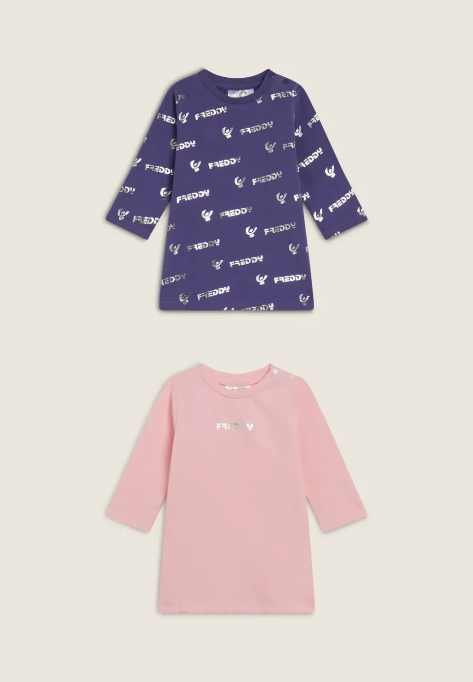Freddy Baby Kleider Set Rosa 2-teilig Baumwolle Stretch