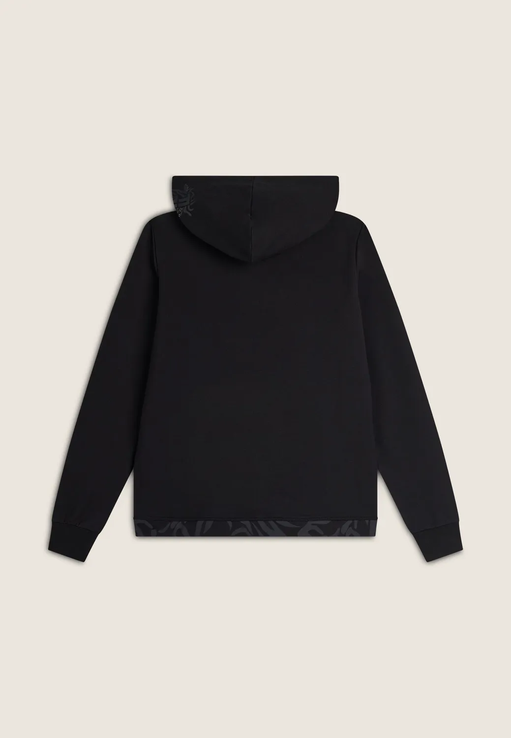 Freddy Allover Leaves Zip Hoodie Kapuzenpulli Schwarz