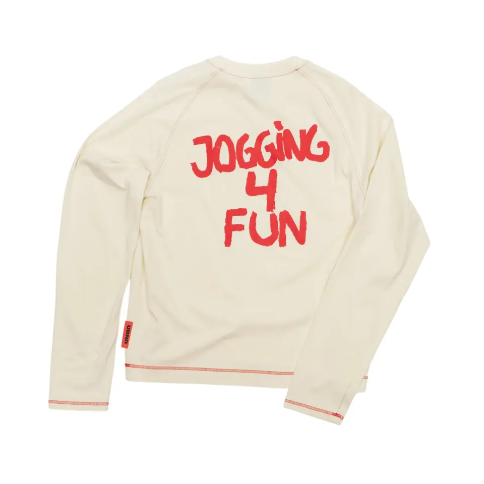 UNNA Jogging 4 Fun LS Shirt Vanilla White