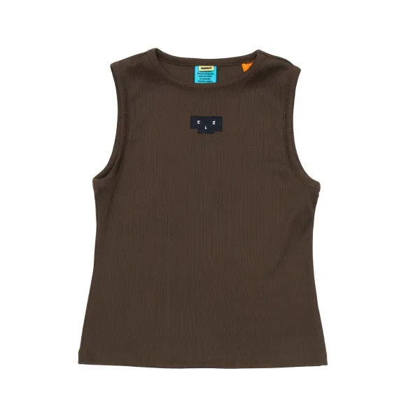 UNNA Rib Tank Top Wren Brown recycelt