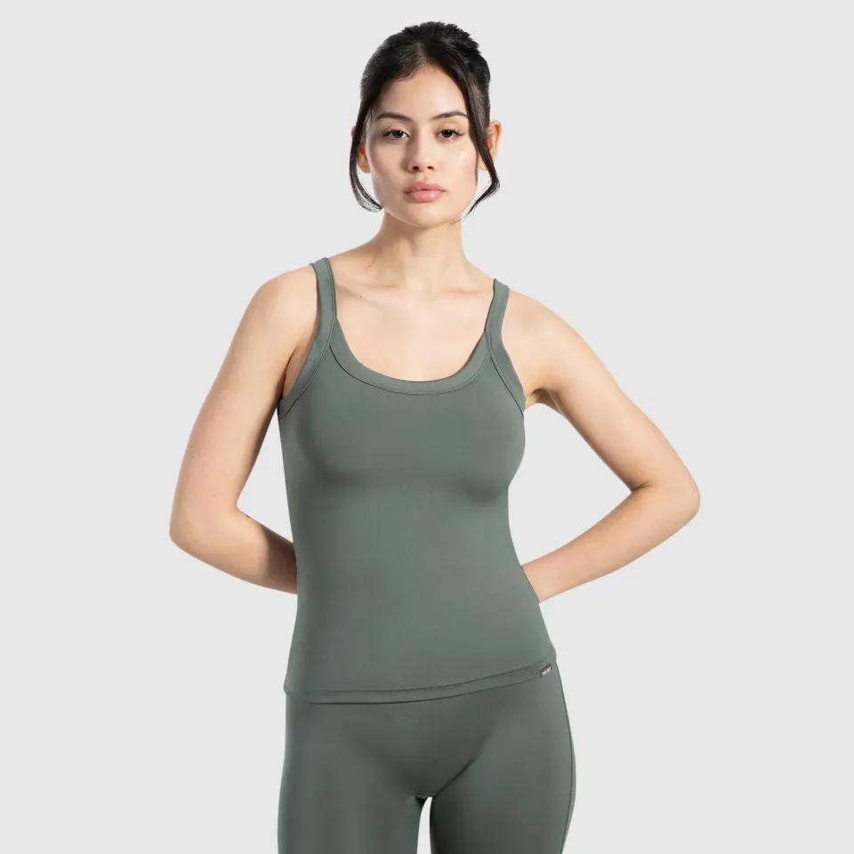 Smilodox Missie Tanktop Damen Schwarz Slim Fit