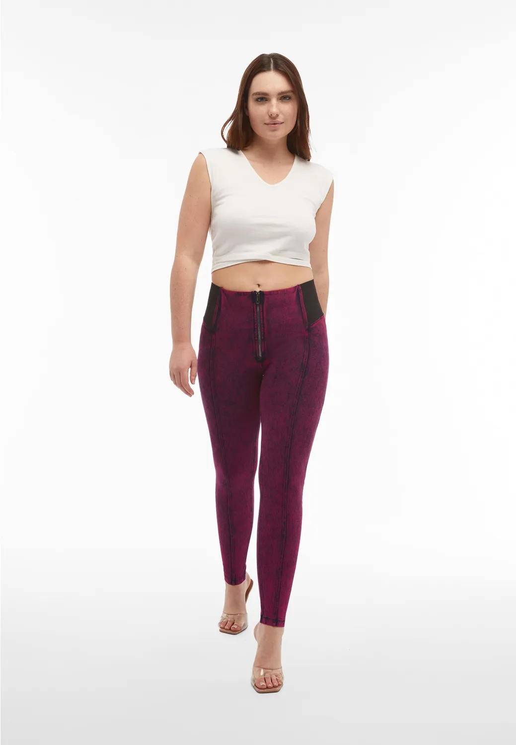 Freddy WR.UP Jeggings Damen High Waist Marble-Blau
