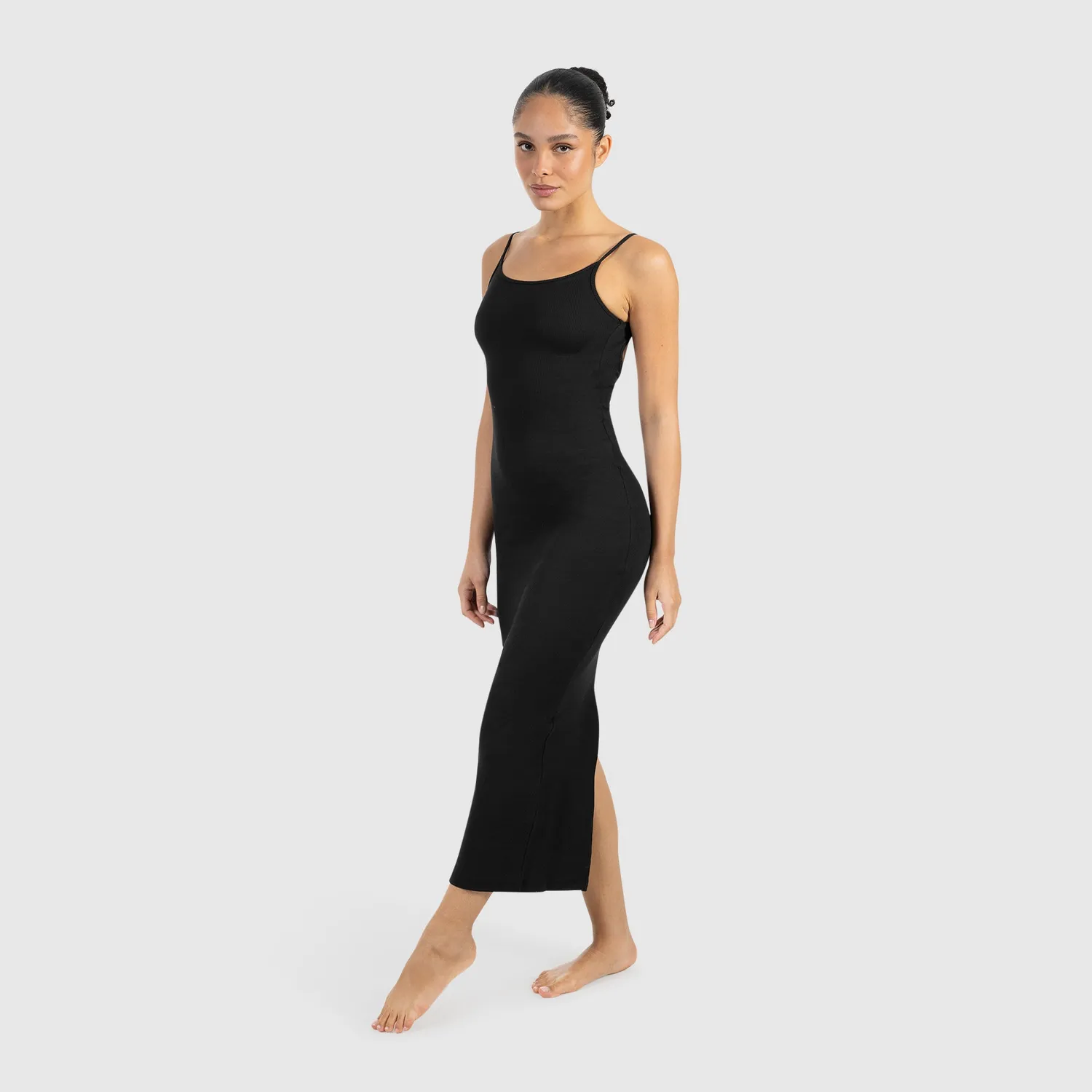 Smilodox Aveline Backless Maxikleid Schwarz